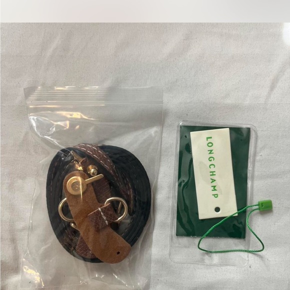 Longchamp Mini Bag in Cream and Brown - Picture 6 of 7